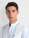 Arrow Sports Mandarin Collar Twill Shirt