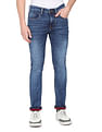 AD by Arvind Stone Wash Skinny Fit Stretch Jeans