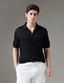 Arrow Newyork Textured Regular Fit Night Is Young Polo Shirt