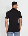 Flying Machine Short Sleeve Solid Polo Shirt