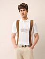 U.S. Polo Assn. Denim Co. Colourblocked Pure Cotton Polo Shirt