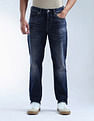 Flying Machine Freddie Slim Straight Fit Whiskered Jeans