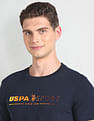USPA Active Slim Fit Brand Print T-Shirt