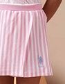 U.S. Polo Assn. Kids Girls Vertical Striped Skorts