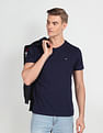 Arrow Sports Crew Neck Solid T-Shirt