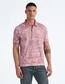 Flying Machine Tropical Print Relaxed Polo Shirt
