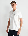 Arrow Sports Patch Pocket Horizontal Stripe Polo Shirt