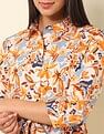 U.S. Polo Assn. Women Floral Printed Shirt Dress