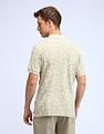 Flying Machine Abstract Pattern Pure Cotton Polo Shirt