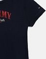 Tommy Hilfiger Kids Girls Logo Regular-Fit Cotton T-Shirt