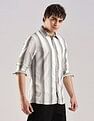 Calvin Klein Jeans Vertical Stripes Slim Fit Plain Woven Shirt
