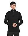 Calvin Klein Men Superior Wool Half Zipper Sweater