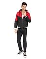 Flying Machine Colour Block Hooded Jacket