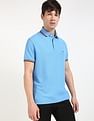 Tommy Hilfiger Solid Regular-Fit Cotton Polo Shirt