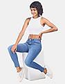 Flying Machine Women Twiggy Super Skinny Fit Mid Rise Jeans