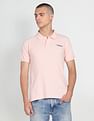 Flying Machine Solid Pique Polo Shirt