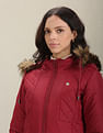 U.S. Polo Assn. Women Solid Hooded Puffer Jacket