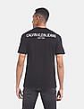 Calvin Klein Men Black Slim Fit Photo Box Logo T-Shirt