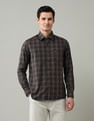 Arrow Sport Tartan Checked Slim Fit Shirt