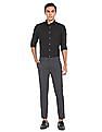 Arrow Spread Collar Solid Formal Shirt