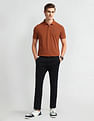 Arrow Sport Horizontal Stripe Cotton Polo Shirt