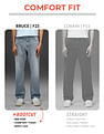 Flying Machine Mid Rise Bootcut Stonewashed Jeans