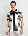 Arrow Sports Vertical Stripe Cotton Polo Shirt