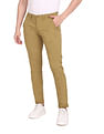 Flying Machine Mid Rise Twill Solid Trousers
