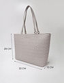 Tommy Hilfiger Logo Brown Pu Tote Bag