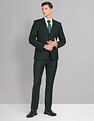 AD by Arvind Tailored Regular Fit Checked Two Piece Suit