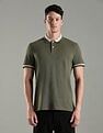 Tommy Hilfiger Printed Regular Fit Cotton Polo T-Shirt