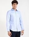 Calvin Klein Jeans Striped Slim-Fit Dobby Woven Shirt
