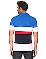 U.S. Polo Assn. Men Multi Colour Cotton Striped Polo Shirt