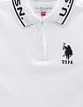 U.S. Polo Assn. Kids Cotton Striped Collar Polo Shirt