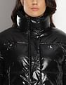 Calvin Klein Cropped Shiny Puffer Jacket