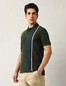Arrow Sport Vertical Striped Pure Cotton Polo Shirt