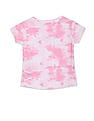 U.S. Polo Assn. Kids Girls Crew Neck Tie Dye Print T-Shirt