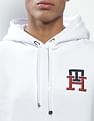 Tommy Hilfiger Men White Essential Embroidered Monogram Sweatshirt