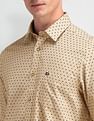 Arrow Sport Geometric Print Cotton Shirt