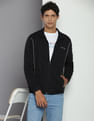 Calvin Klein High Neck Curved Piping Sweatshirt