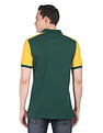 AD by Arvind Contrast Sleeve Sporty Polo Shirt