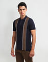 Arrow Sport Vertical Stripe Short Sleeve Polo Shirt
