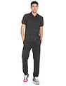 Flying Machine All Over Floral Print Cotton Polo Shirt
