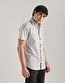 Calvin Klein Checks Slim-Fit Twill Woven Shirt