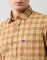 Arrow Sport Grid Tattersall Checked Pure Cotton Shirt