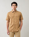 Arrow Sport Grid Tattersall Checked Pure Cotton Shirt