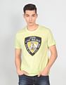 U.S. Polo Assn. Denim Co. Men Light Green Cotton Graphic Print T-Shirt