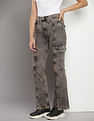 Calvin Klein Acid Wash Bootcut Jeans