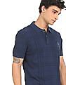 U.S. Polo Assn. Denim Co. Ribbed Collar Check Polo Shirt
