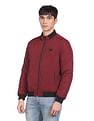 Flying Machine High Neck Solid Bomber Jacket